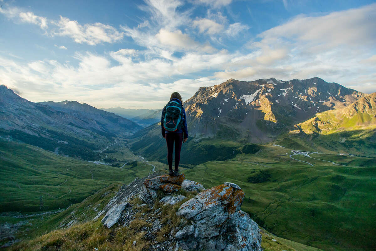 Randonnée guidée en montagne avec un groupe